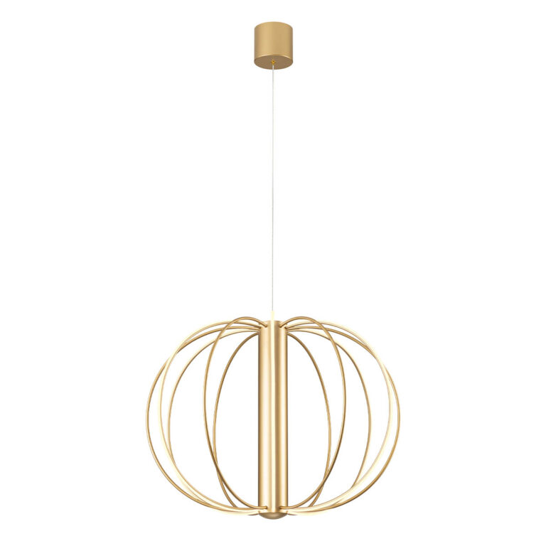 Levně Redo Závěsné LED svítidlo MOSS, 72W, ø 70 cm, 3000K stmívatelné Barva: Zlatá