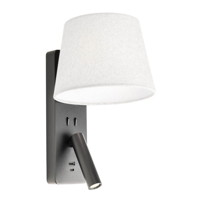 Levně Redo Nástěnné LED svítidlo NEMIA 18W, v. 320 mm, CRI90 Barva: Černá, Barva světla: 3000K