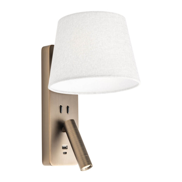 Levně Redo Nástěnné LED svítidlo NEMIA 18W, v. 320 mm, CRI90 Barva: Bronz, Barva světla: 3000K