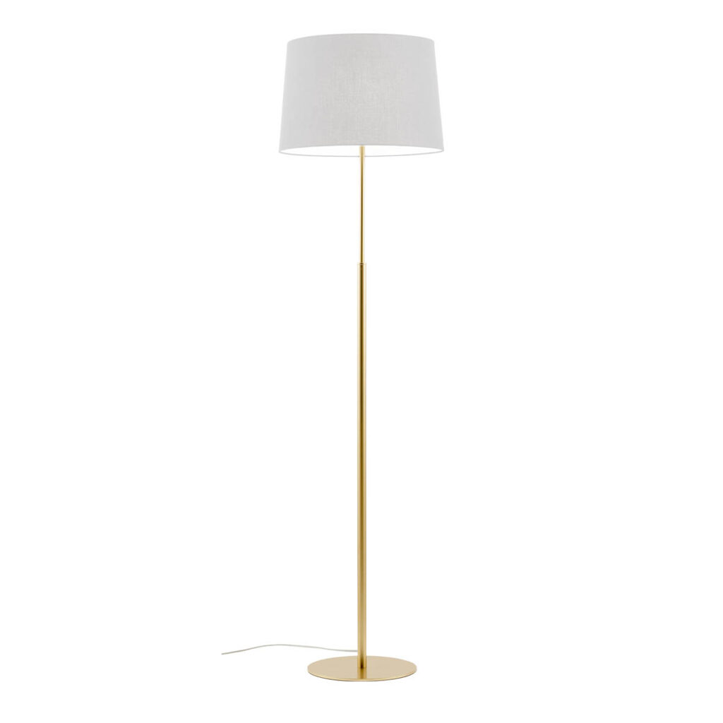 Levně Redo Stojací lampa NEMIA, 1xE27, v. 170 cm Barva: Zlatá