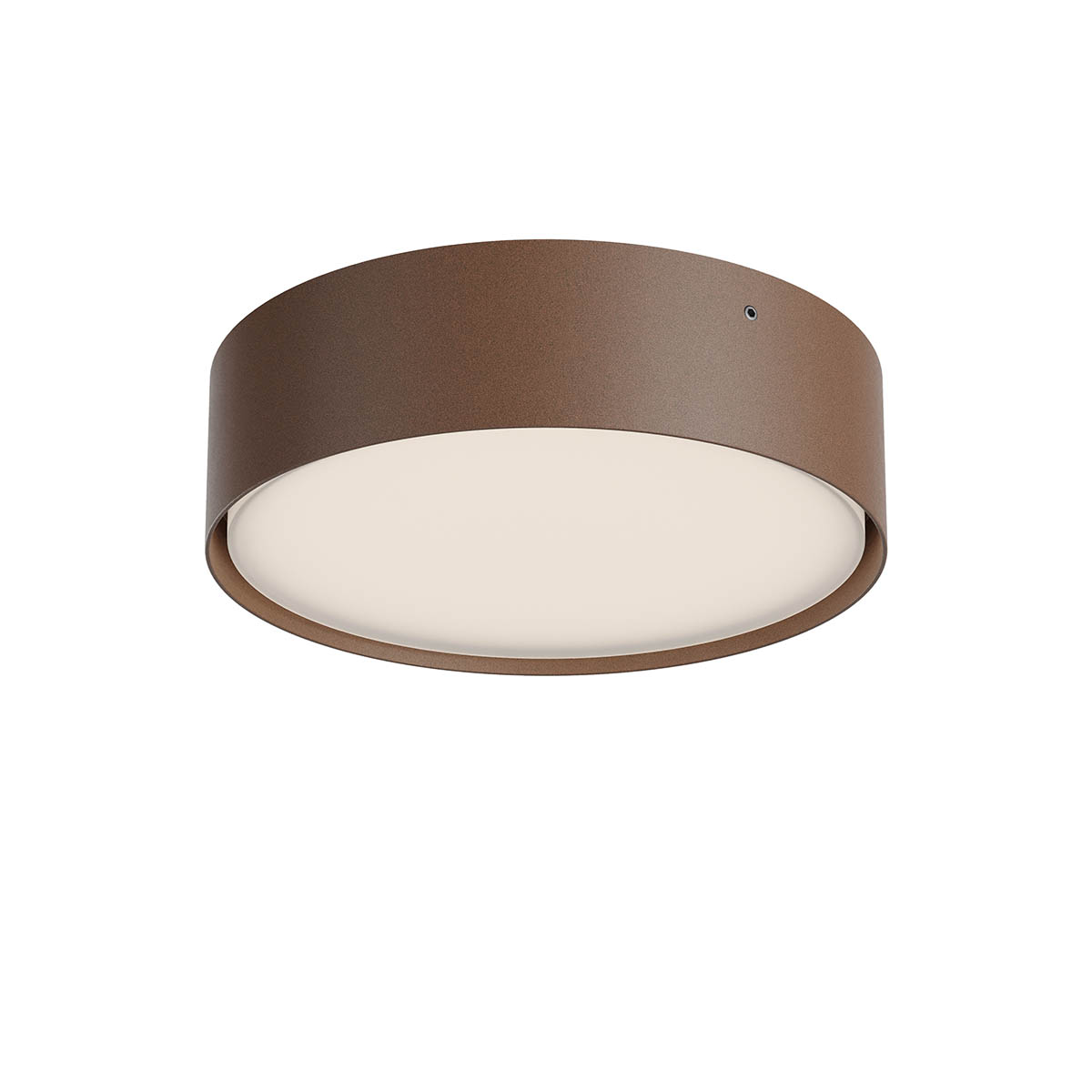 Levně Redo Venkovní stropní LED svítidlo NOX, pr.30 cm, 29,5W, CCT 2700/3000K, IP65 Barva: Rezavá, Stmívání, řízení: DALI
