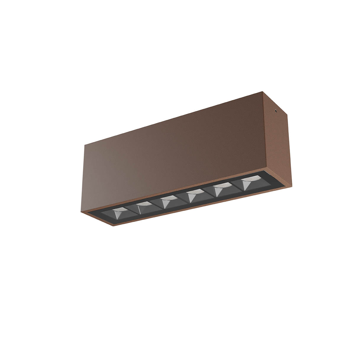 Levně Redo Stropní venkovní LED svítidlo AROOS 15W, d. 26,5 cm, IP65 Barva: Rezavá, Teplota světla: 2700K, Stmívání: DALI