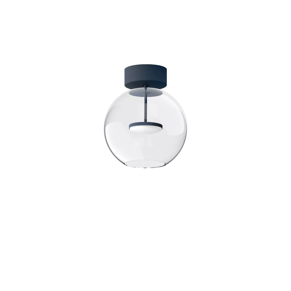 Levně Linealight Stropní LED svítidlo Cristalbolla_S ø24,5 cm, 10W Barva: Tmavě modrá, Chromatičnost: 2700K
