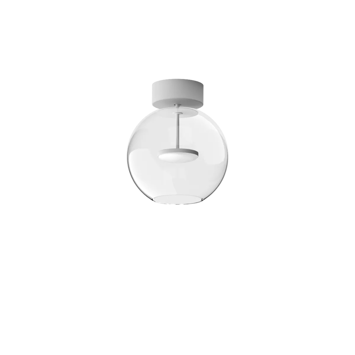 Levně Linealight Stropní LED svítidlo Cristalbolla_S ø24,5 cm, 10W Barva: Bílá, Chromatičnost: 2700K