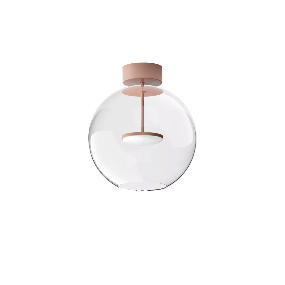 Levně Linealight Stropní LED svítidlo Cristalbolla_S ø34 cm, 17W Barva: Broskvová, Chromatičnost: 2700K