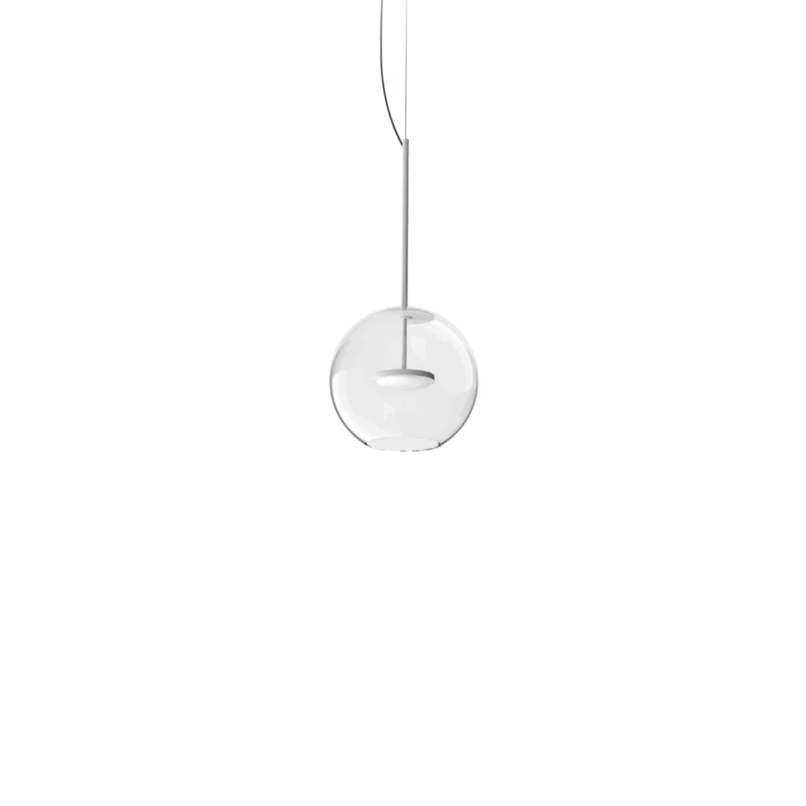 Levně Linealight Závěsné LED svítidlo Cristalbolla_P ø24,5 cm, 10W Barva: Bílá, Chromatičnost: 2700K