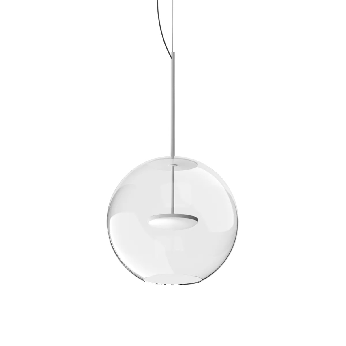 Levně Linealight Závěsné LED svítidlo Cristalbolla_P ø34 cm, 17W Barva: Bílá, Chromatičnost: 2700K
