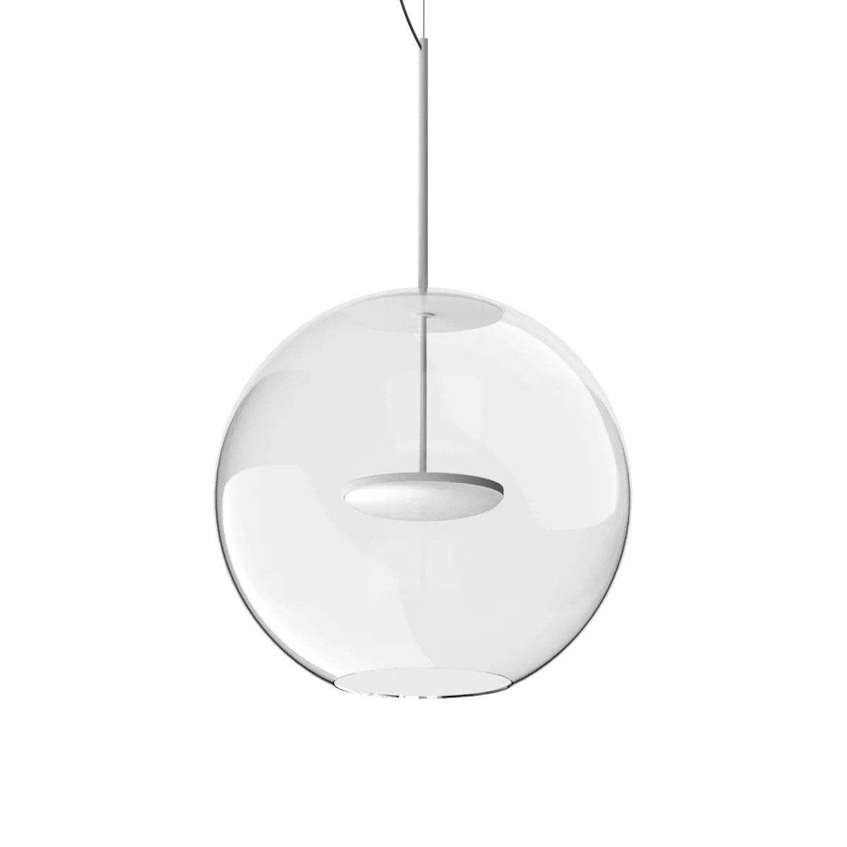 Levně Linealight Závěsné LED svítidlo Cristalbolla_P ø44 cm, 23W Barva: Bílá, Chromatičnost: 2700K