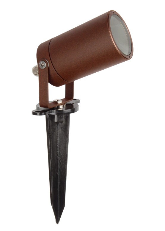Levně Linealight Venkovní zapichovací svítidlo Vision 1, v.37,5 mm, 1xGU10, IP65 Barva: Hnědá