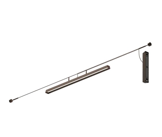 Levně Linealight Venkovní LED stropní osvětlení Lira_Cable, d.92,4cm, 31W, IP65 Barva: Hnědá