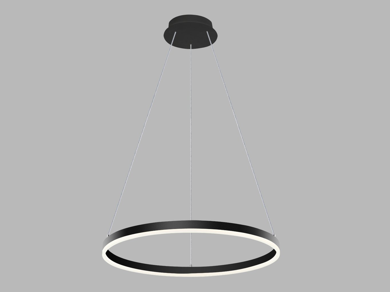 LED2 Závěsné svítidlo CIRCLE 60 P-Z, B TRIAC 42W 2700K/3000K/4000K černá - LED2 Lighting