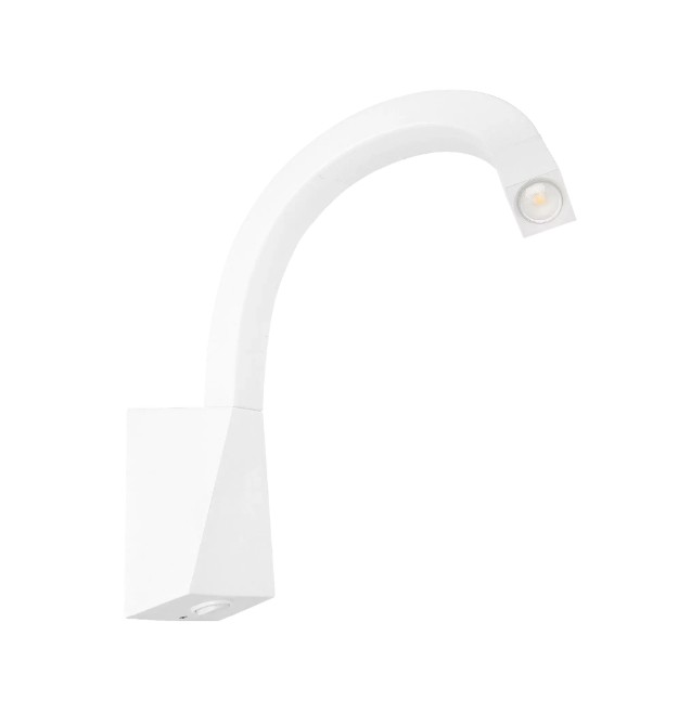 Levně Linealight Nástěnná lampa Snake_W3 s vypínačem, v.46,8cm, 1,5W, IP40 Barva: Bílá, Teplota světla: 3000K
