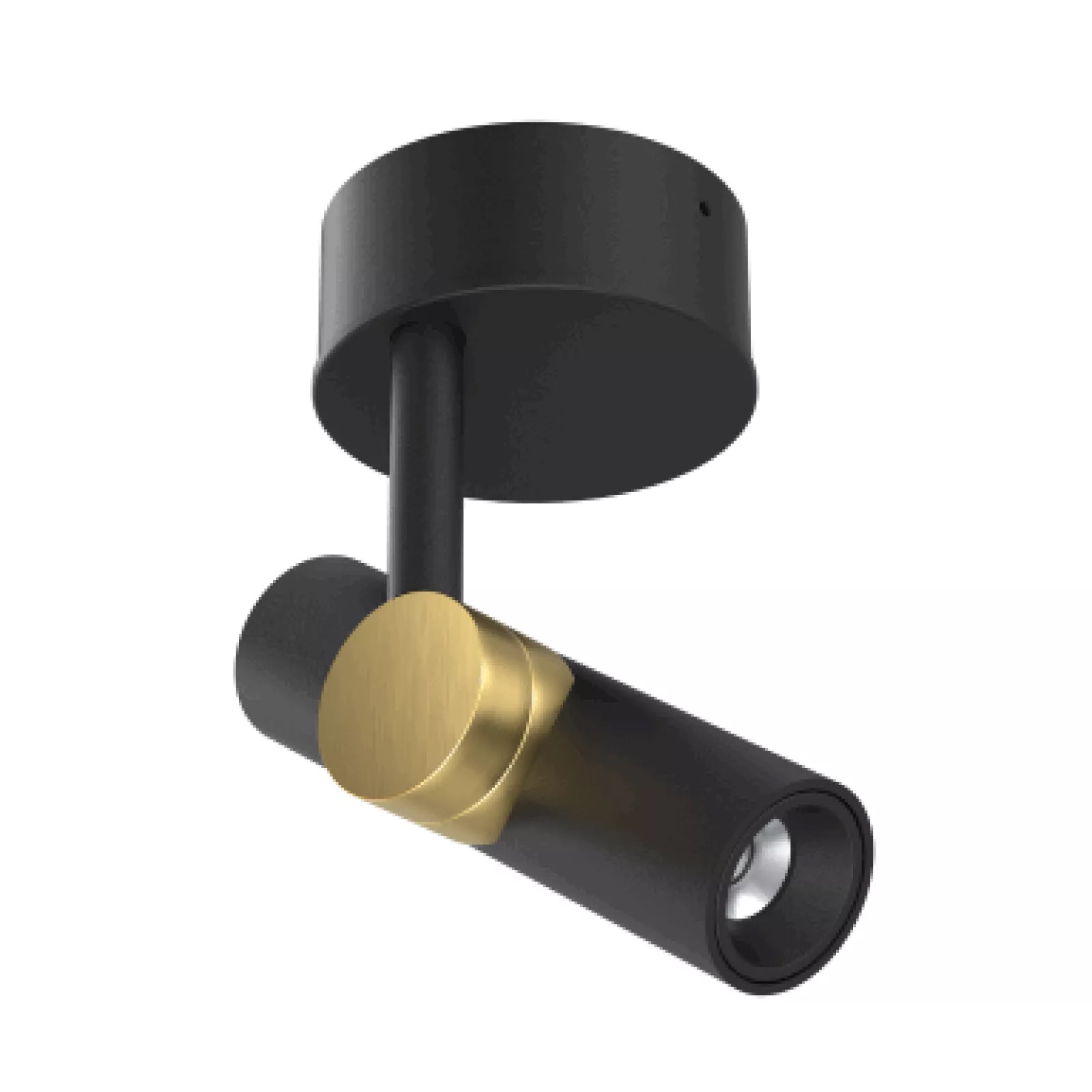 Levně Linealight Stropní LED svítidlo Goose ø4 cm, 8,5W Barva: Černá/zlatá, Chromatičnost: 2700K