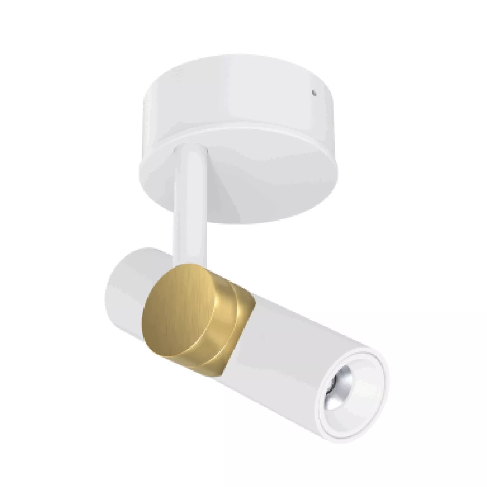 Levně Linealight Stropní LED svítidlo Goose ø4 cm, 8,5W Barva: Bílá/zlatá, Chromatičnost: 3000K