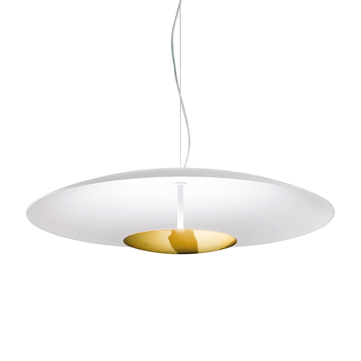 Levně Linealight Závěsné LED svítidlo Horizon_P ø65 cm, 29W Barva: Zlatá