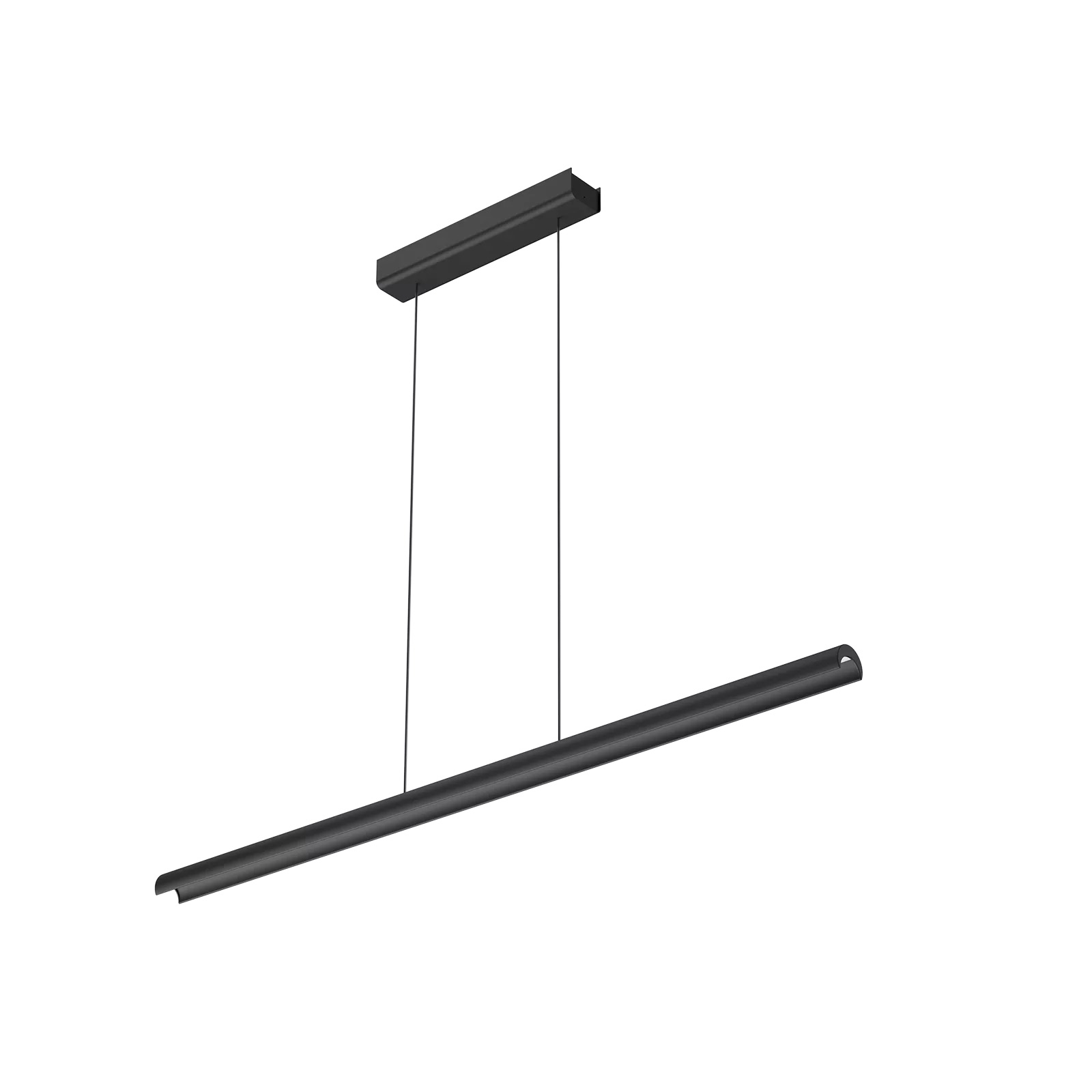 Levně Linealight Závěsné LED svítidlo Halfpipe_P d.98,4 cm, 25W Barva: Černá