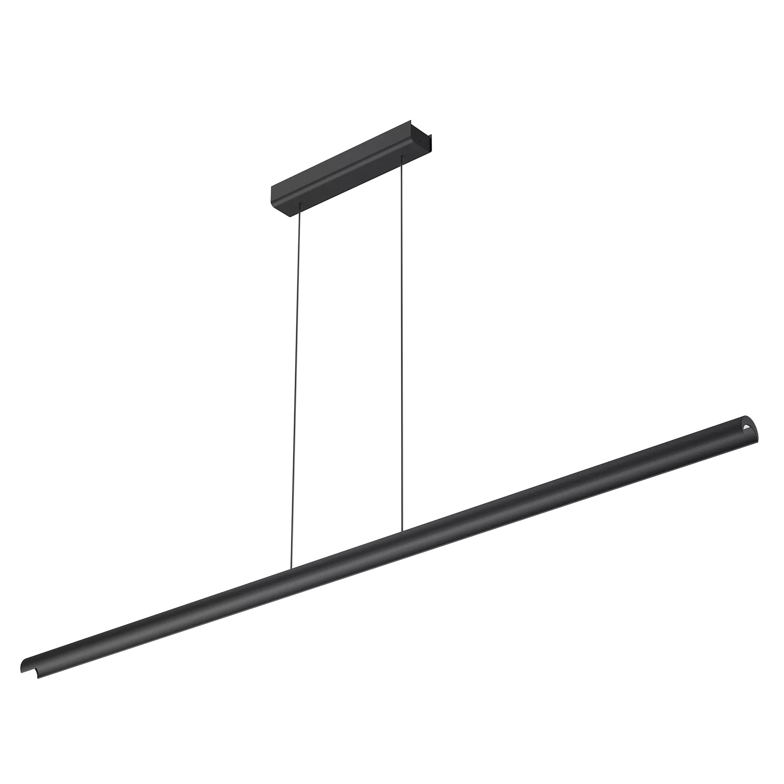 Levně Linealight Závěsné LED svítidlo Halfpipe_P d.143,4 cm, 38W Barva: Černá