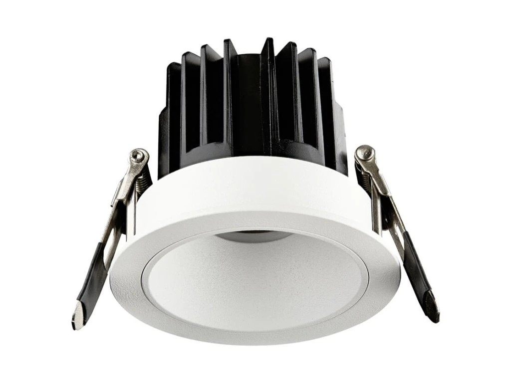Levně Palnas Zápustné LED svítidlo IDRIS, 12 W, 80 mm, kulaté, IP54 Barva: Bílá, Stmívání, řízení: DALI