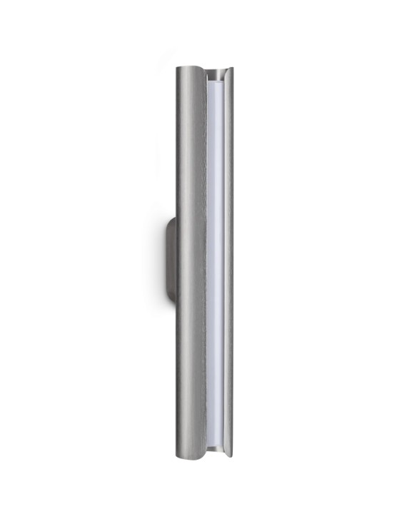Levně Ideal Lux Nástěnné LED svítidlo DORICA, AP 1, d 300 mm, 8,5W Barva: Stříbrná, Teplota světla: 3000K