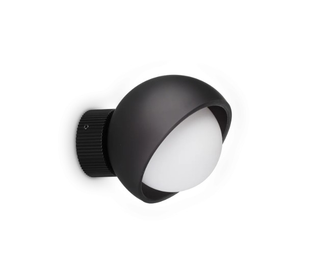 Levně Ideal Lux Designové nástěnné svítidlo BLOOM AP1, 1xG9, Ø 115 mm Barva: Černá