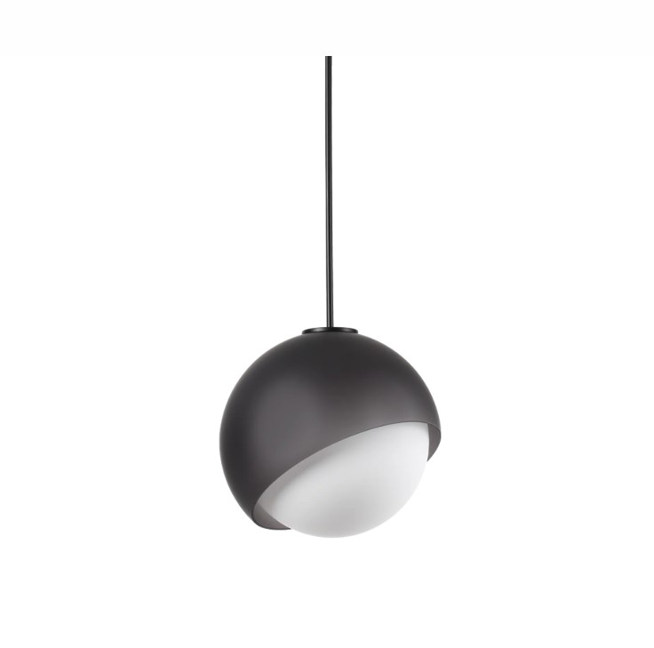 Levně Ideal Lux Designové závěsné svítidlo BLOOM SP1, 1xE27, Ø 220 mm Barva: Černá