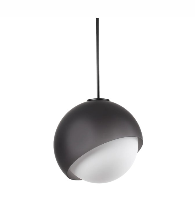 Levně Ideal Lux Designové závěsné svítidlo BLOOM SP1, 1xE27, Ø 300 mm Barva: Černá
