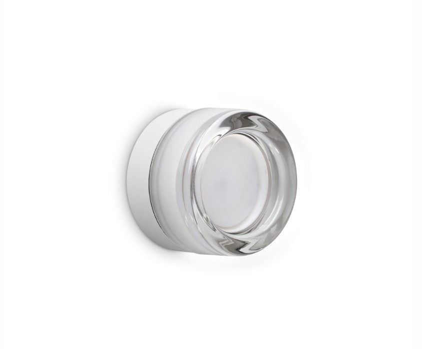 Levně Ideal Lux Designové nástěnné svítidlo LOLLY AP1, 1xGX53, Ø 105 mm Barva: Bílá