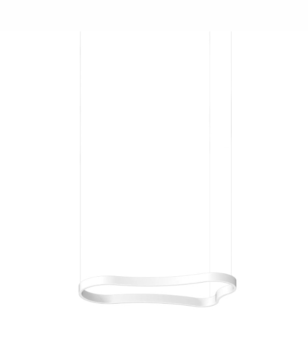 Levně Ideal Lux Závěsné LED svítidlo WAVES-1, d 942 mm, 37 W Barva: Bílá, Teplota světla: 3000K