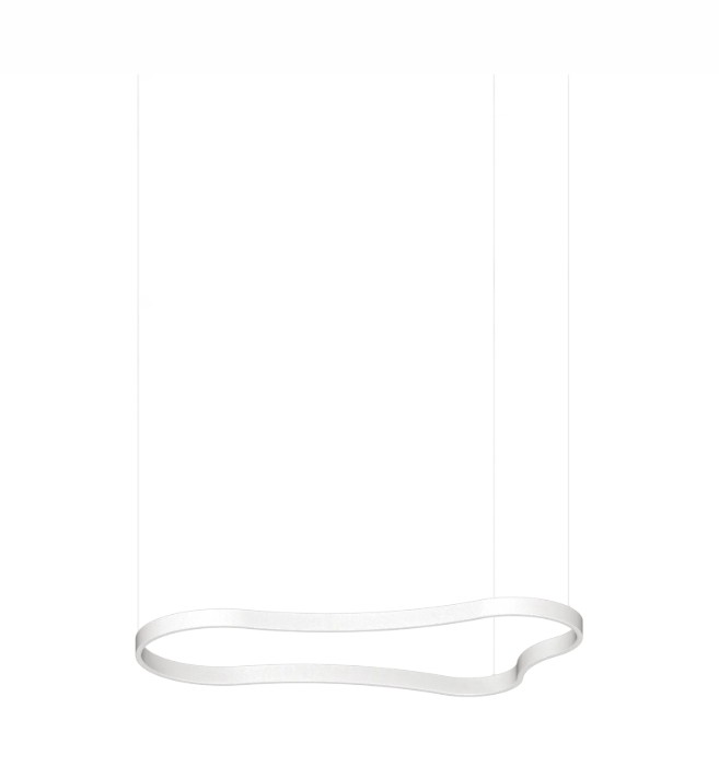Levně Ideal Lux Závěsné LED svítidlo WAVES-2, d 1254 mm, 45 W Barva: Bílá, Teplota světla: 3000K