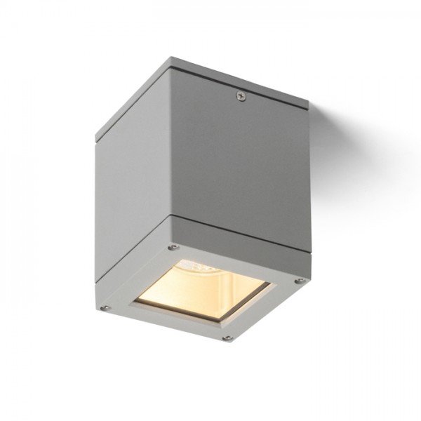 Svítidlo QUADRA M stropní stříbrnošedá 230V E27 75W IP54 - RED - DESIGN RENDL