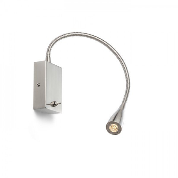 POINT nástěnná matný nikl 230V LED 3W 40° 3000K - RED - DESIGN RENDL