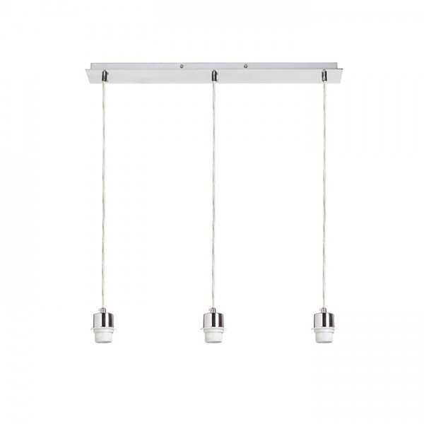 Levně MORE 60 stropní závěsná základna chrom 230V E27 3x42W - RED - DESIGN RENDL