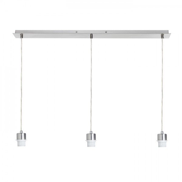 Levně MORE 80 stropní závěsná základna chrom 230V E27 3x42W - RED - DESIGN RENDL
