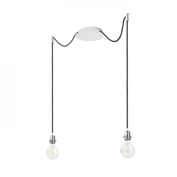 KOMBIX 2 závěsná sada BZ+ČK+CHO  230V E27 2x28W - RED - DESIGN RENDL