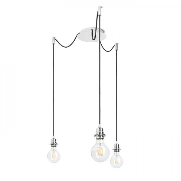 KOMBIX 3 závěsná sada BZ+ČK+CHO  230V E27 3x28W - RED - DESIGN RENDL