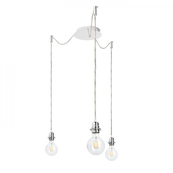 KOMBIX 3 závěsná sada BZ+TK+CHO  230V E27 3x28W - RED - DESIGN RENDL