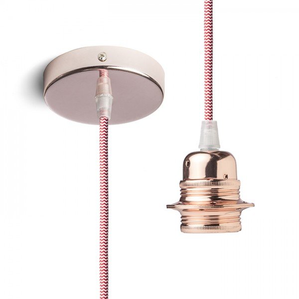 ELISA závěsná sada MZ+ČE/BK+MO   230V E27 28W - RED - DESIGN RENDL