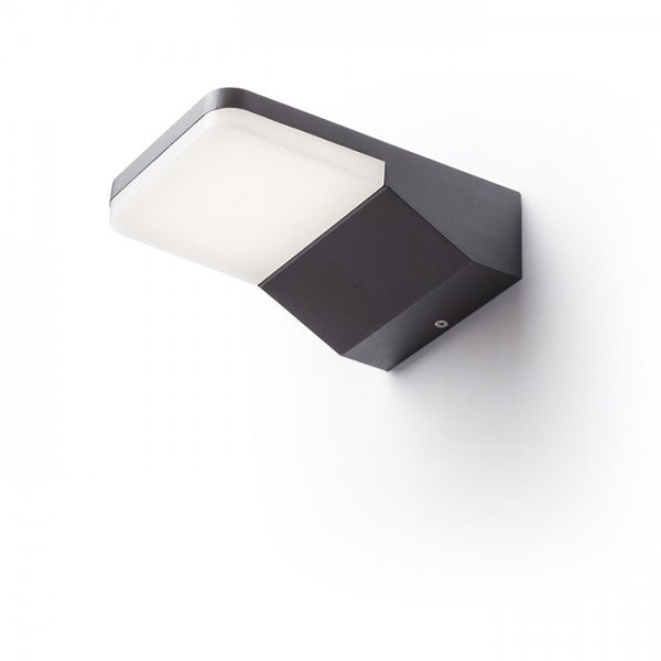 VIRGO nástěnná antracitová 230V LED 9W IP65 3000K - RED - DESIGN RENDL