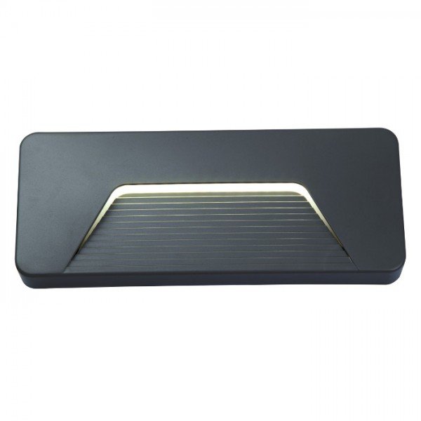 VÝPRODEJ VZORKU - RENO SQ INDR nástěnná antracitová 230V LED 3W IP65 3000K - RED - DESIGN RENDL
