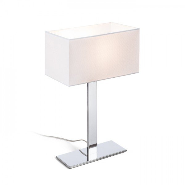 PLAZA M stolní bílá chrom 230V E27 42W - RED - DESIGN RENDL
