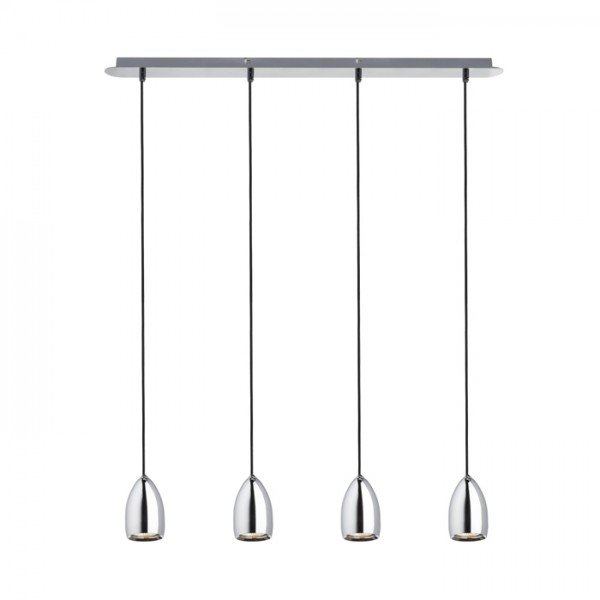 BABADES IV závěsná chrom 230V GU10 4x50W - RED - DESIGN RENDL