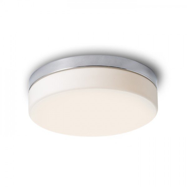 Levně AWE 33 stropní opálové sklo/chrom 230V LED 21W IP44 3000K - RED - DESIGN RENDL