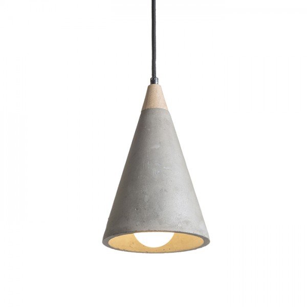 HEIDI závěsná beton/dřevo 230V E27 28W - RED - DESIGN RENDL