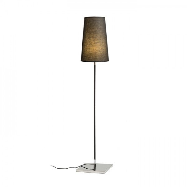 LULU stojanová černé stíidlo/noha černá chrom 230V E27 28W - RED - DESIGN RENDL