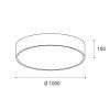 10165 2 led2 mono 100 p w stropni bile 4000k z2