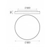plafoniera lisboa led dalipush doppia luce bianco o80 cm acb