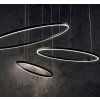 Moderný oválny závesný luster Oracle slim sp d150 3000k v čiernej farbe Ideal Lux.