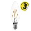 20916 led zarovka filament candle 3 4w e14 neutralni bila