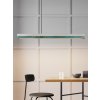 22 02 22 GANTlights C1 Pendelleuchte heller Beton Oxidiertes Kupfer horizontal vor Kasettenwand an
