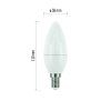 22497 1 led zarovka classic candle 7 3w e14 neutralni bila